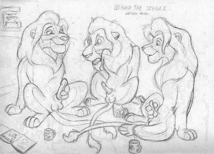 3boys balls chris_mckinley disney erection feline feral gay incest lion male male_only mammal mufasa penis scar_(the_lion_king) simba sketch the_lion_king yaoi