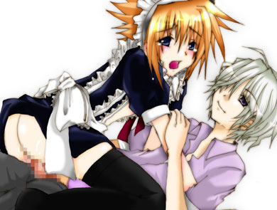 anal crossdressing joshua kiryu_yoshiya kiryuu_yoshiya lowres maid male neku_sakuraba penis the_world_ends_with_you trap yaoi