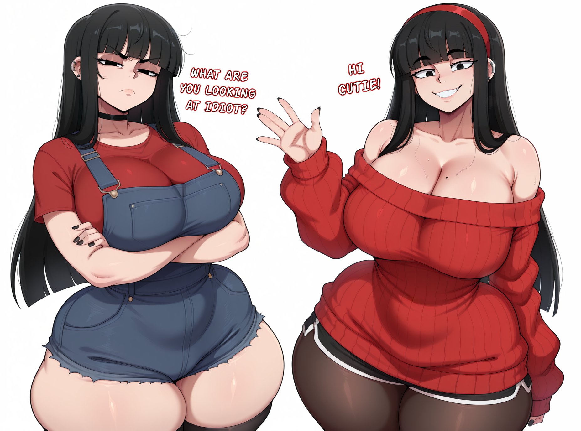 2girls, ai generated, ass, big ass, big breasts, breasts, bubble butt, curvy figure, dumptruck ass, el memc, enormous ass, enormous breasts, fat ass, female, female only, gigantic ass, gigantic breasts, huge ass, huge ass (female), huge breasts, hyper, hyper ass, hyper breasts, mature, mature body, mature figure, mature woman, melina (memch0), memch0, milf, mommy, rare, round ass, text, thick, thick ass, thick thighs, thighs, voluptuous, voluptuous female, wide hips