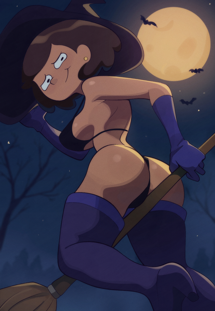 1girls, amphibia, amphibia (finale), amphibia (series), asian, asian female, bra, dark hair, dark skin, disney, disney channel, disney plus, disney xd, disney+, female, female only, gloves, halloween, halloween costume, halloween theme, high boots, long gloves, looking at viewer, looking down, looking up pov, milf, mom, mrs. boonchuy, newguy1091, oum boonchuy, panties, sexy costume, solo, solo female, solo focus, tan body, tan skin, thai, thai female, underwear, underwear only, witch costume, witch hat