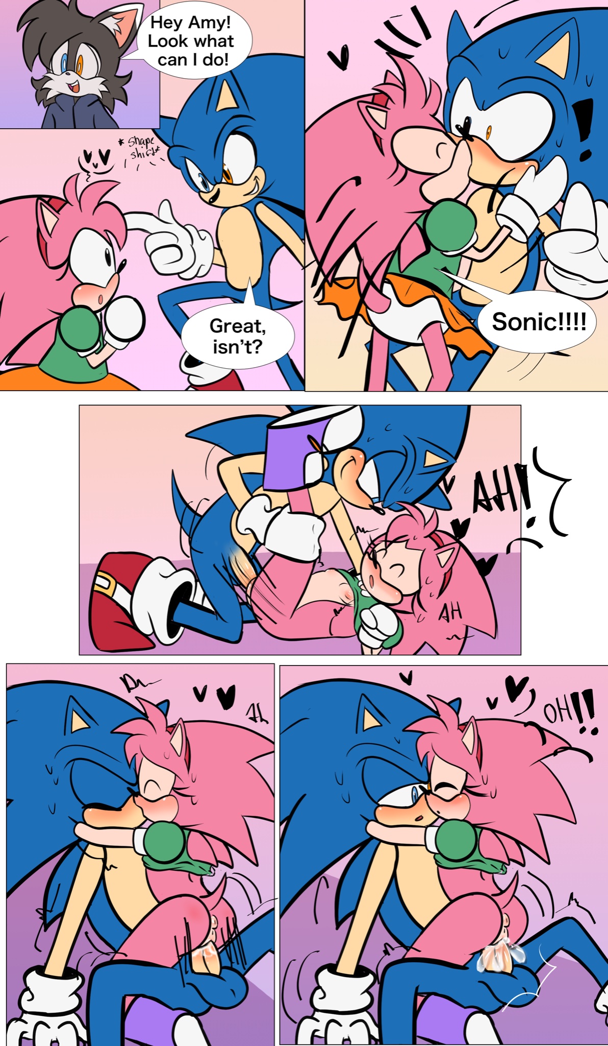 adult, amy rose, boy, classic amy rose, comic, commission, demichan, fan, female, female/male, fox, hedgehog, hedgehogs, male, penetration, pussy, sega, sex, shapeshifter, shapeshifting, sonic, sonic (series), sonic the hedgehog, sonic the hedgehog (series), team, vaginal penetration