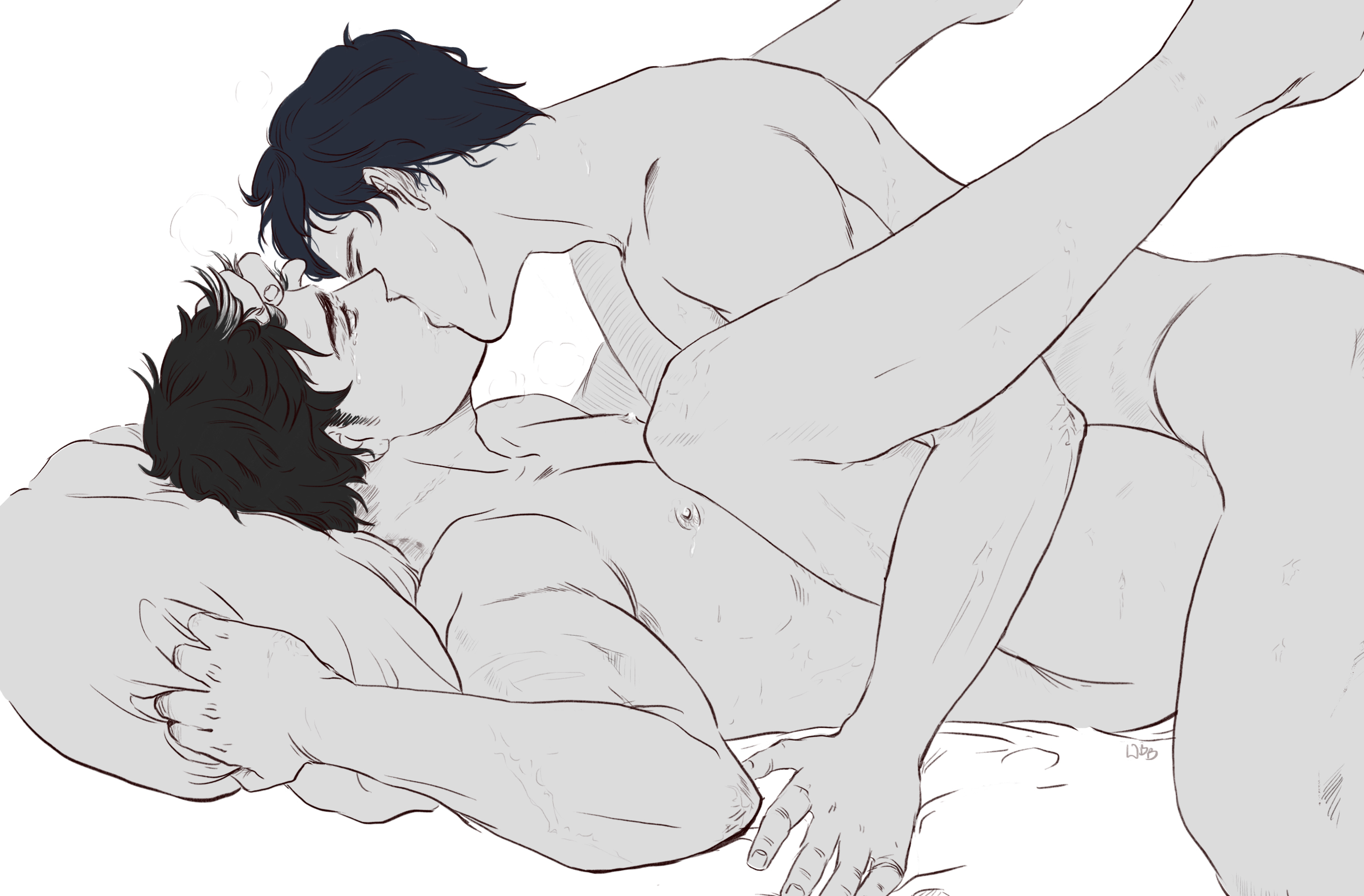 2boys, adoptive brothers, adoptive incest, anal, anal sex, batcest, batman (series), bedroom sex, biseinen, completely nude, covered penetration, dc, dc comics, dick grayson, eyes half open, gay, gay sex, ikemen, incest, inseki, jason todd, kissing, kissing while penetrated, legs up, male, male only, male/male, missionary (legs up), missionary anal, missionary position, nightwing, no visible genitalia, older penetrating younger, on bed, pillow grab, red hood (dc), saliva on face, saliva on nipples, spread legs up, tears, tears of orgasmic joy, tears of pleasure, toned male, torogao, whumpbby