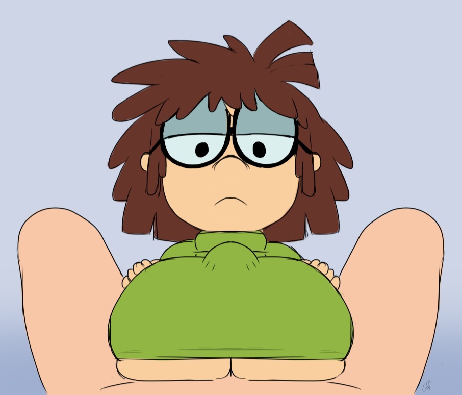 1boy1girl, aged up, breasts, emotionless, engulfing paizuri, female, femdom, godalmite, lisa loud, male, paizuri, paizuri on lap, paizuri under clothes, reverse rape, small but busty, small but hyper, the loud house, underboob