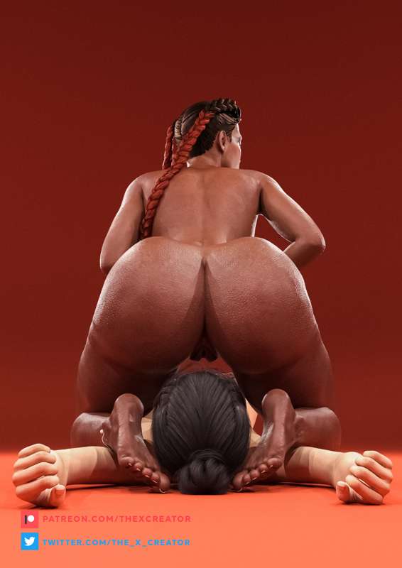2girls, 3d, 3d (artwork), apex legends, athletic, athletic female, beach, big ass, big breasts, character request, clothed, clothed female, dark-skinned female, facesitting, female, female only, human, human only, jogging, latina, latina female, loba (apex legends), solo, solo female, tagme, the x creator, vagina, video game character, voluptuous, voluptuous female