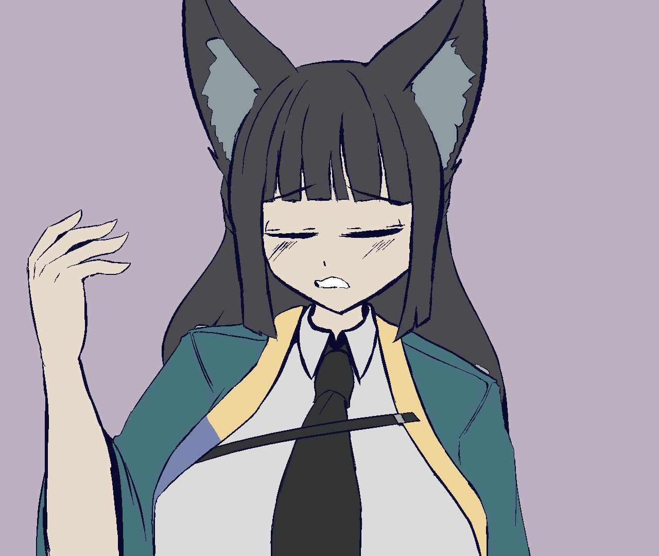 animated, breast expansion, critnuke, female, female only, fox girl, hoshimi miyabi, mass redistribution, oni, shortstack, shortstackification, soukaku (zenless zone zero), succubus, succubus transformation, tagme, transformation, unfinished, zenless zone zero