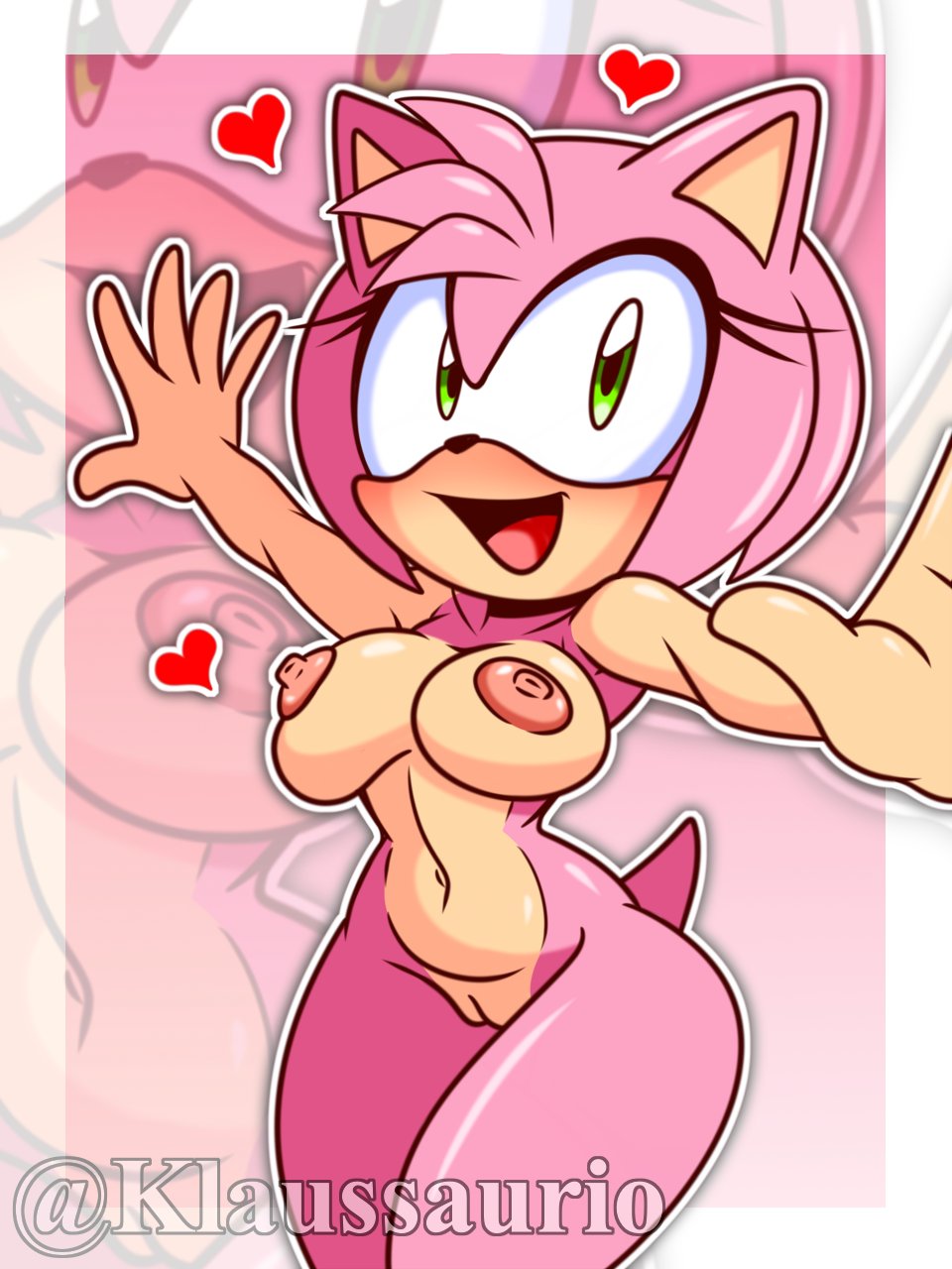 amy rose, female, klaussaurio, sega, sonic (series), sonic the hedgehog (series), tagme