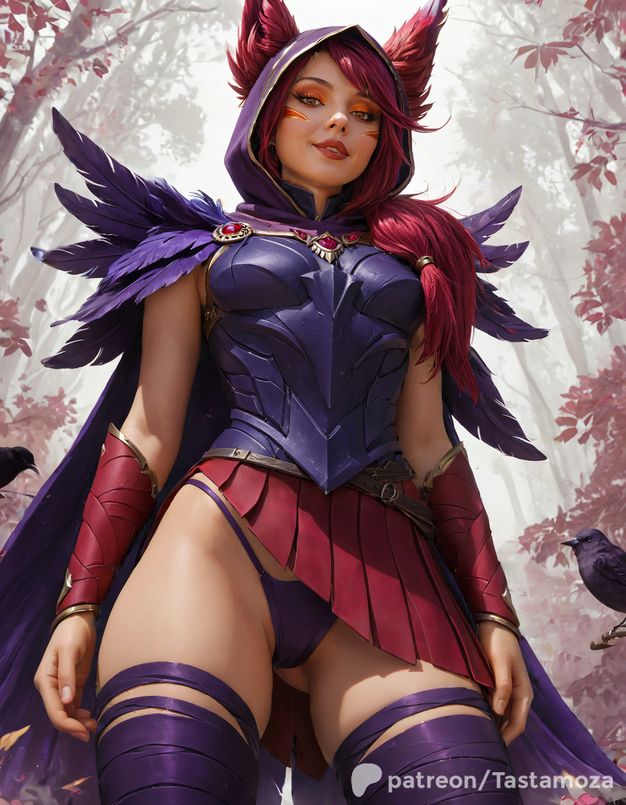 ai_generated bird cameltoe league_of_legends panties red_hair sex tastamoza underwear xayah