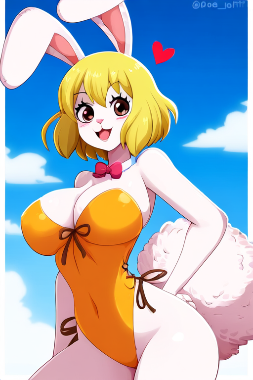 ai_generated anthro carrot_(one_piece) novelai one_piece rabbit_girl