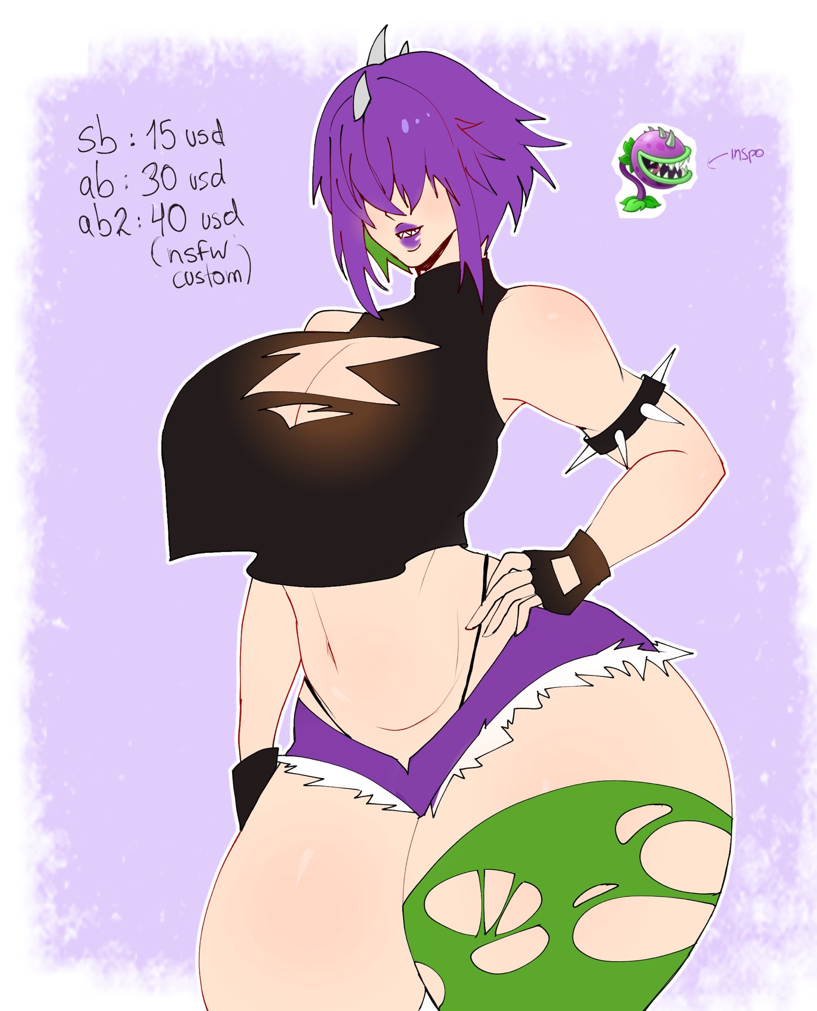 1girls, anthro, anthrofied, ass, bigger female, breasts, chomper (pvz), deus kuro, female, flora fauna, huge breasts, mature, mommy, muscular, muscular female, plant, plant girl, plant humanoid, plantie, plants vs zombies, plants vs. zombies, popcap games, pussy