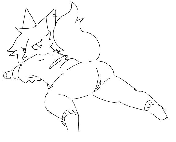 1girls, 2026, anthro, chelsea (millislushi), female, female focus, female only, furry, furry female, furry only, imminent anal, millislushi, pussy, sketch, tagme