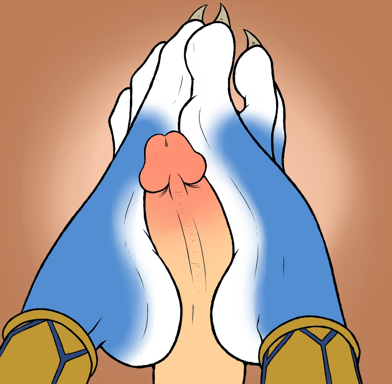anthro, canine, close-up, feet, female, footjob, fox, human, interspecies, krystal, male, male human/female anthro, mammal, nintendo, penis, sex, soles, star fox, straight, toes, zp92
