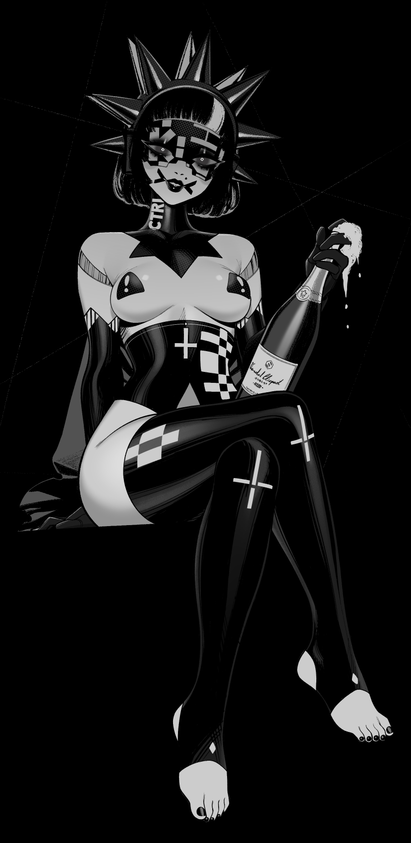 bungie, halphelt, marathon (bungie), nipple pasties, tagme, tits out, vandal (marathon)