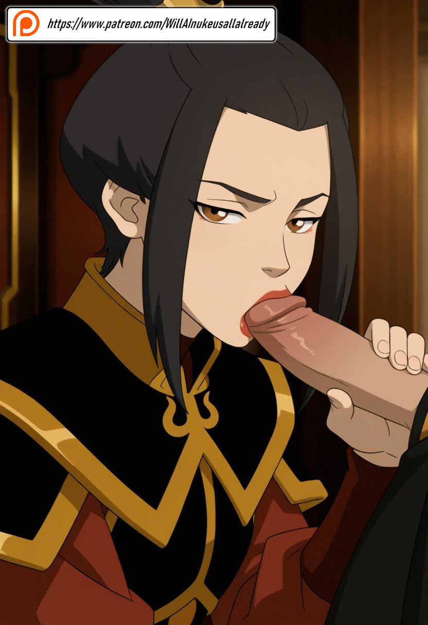 ai generated, avatar the last airbender, azula, blowjob, female, male, oral sex, partial male, willainukeusallalready