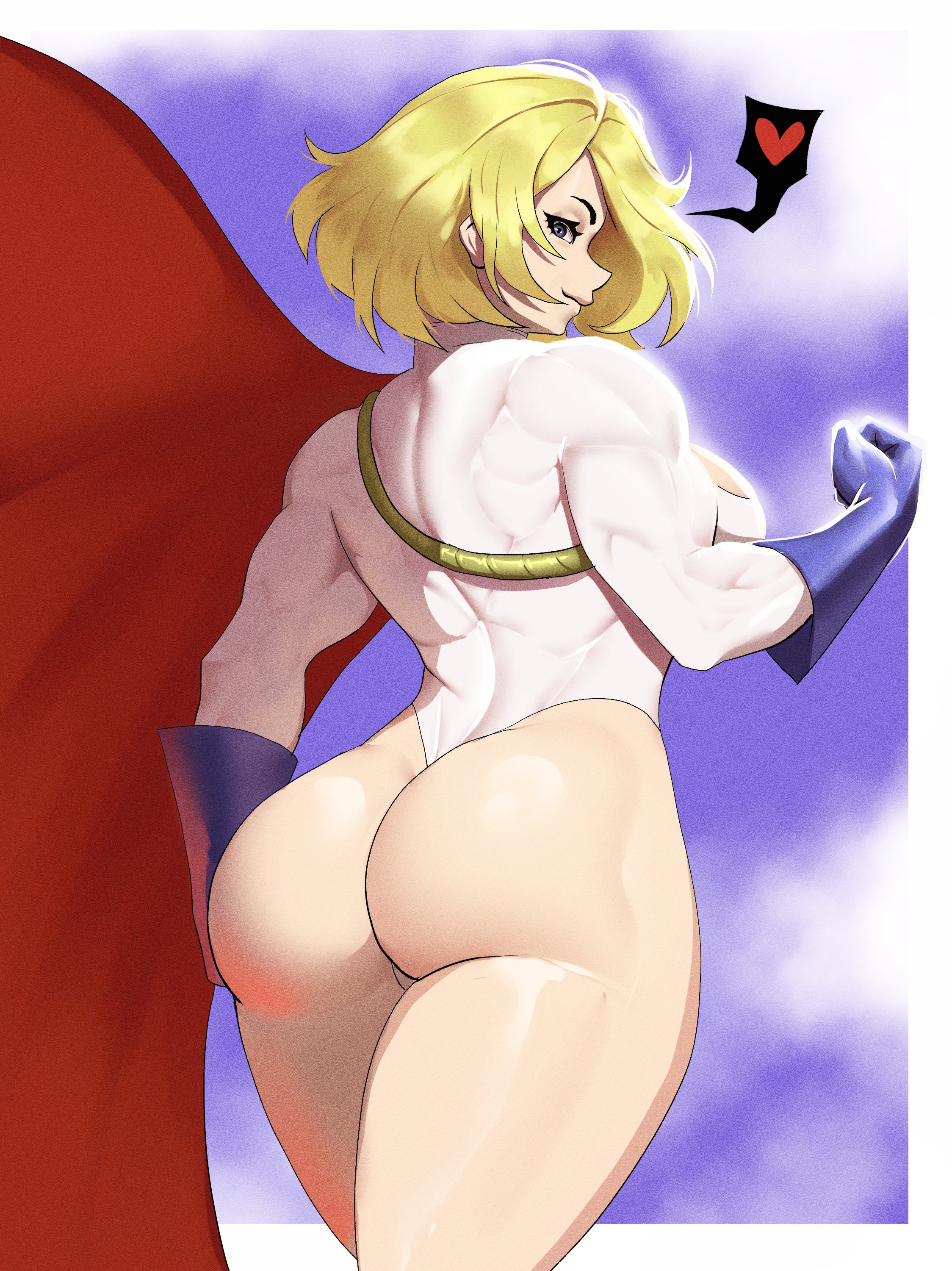 1girls, abs, ass, ass focus, back muscles, back view, big ass, big breasts, big butt, blonde hair, blue eyes, blue gloves, boob window, breasts, curvaceous, curvaceous body, curvaceous female, curvaceous figure, curvaceous hips, curvy, curvy body, curvy female, curvy figure, curvy hips, dc, dc comics, fat ass, fat butt, female, female focus, female kryptonian, female only, gloves, hips, kara zor-l, karen starr, kryptonian, large ass, leotard, light-skinned female, miru5, muscular, muscular female, muscular thighs, older female, power girl, short hair, skirt, solo, superheroine, superman (series), thick ass, thick butt, thick hips, thick thighs, thighs, white leotard, wide hips
