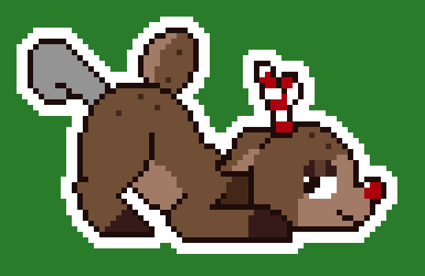 anal anal_sex animated anthro antlers ass_up bedroom_eyes black_eyes blushcrunch_studio brown_body brown_eyelids brown_fur brown_hooves clenched_teeth closed_eyes colored dandy's_world deer digital_media_(artwork) disembodied_penis ears_back from_behind_position fur genitals green_background hooves horn lambby looking_back loop male male_only mammal narrowed_eyes new_world_deer open_mouth outline penetration penis pivoted_ears pixel_(artwork) pixel_animation pixel_art red_nose reindeer roblox rudie_(dandy's_world) seductive sex short_tail simple_background smile solo striped_antlers tail teeth toon_(dandy's_world) white_outline