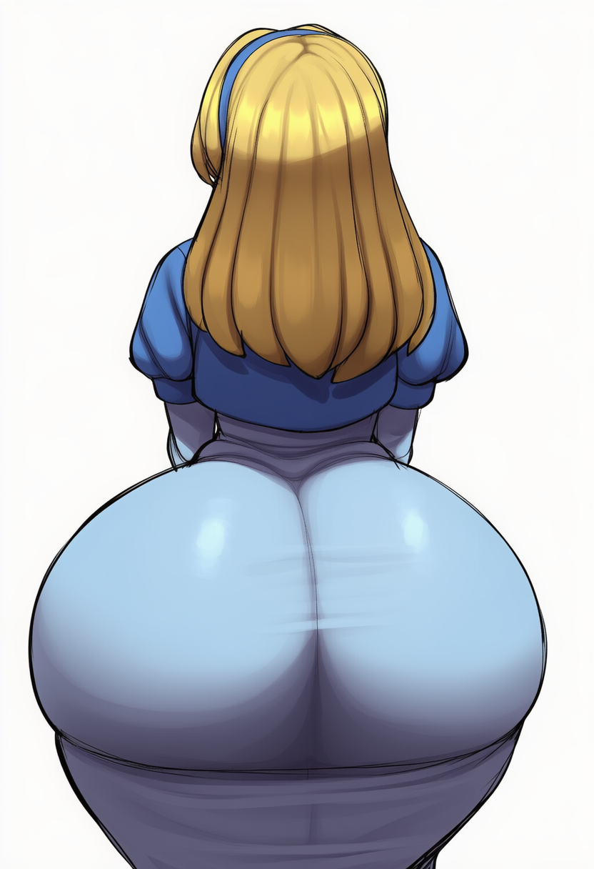 1girls, ai generated, ass, ass focus, big ass, big butt, big butt (female), clothing, female, female focus, female only, huge ass, huge butt, maria robotnik, massive ass, massive butt, simple background, solo, solo female, solo focus, sonic (series), sonic the hedgehog (series), tagme, white background