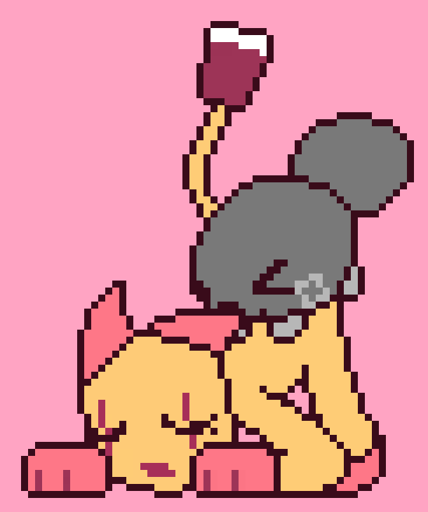 all_fours animate_inanimate animated anthro anthro_on_feral bestiality black_eyes blushcrunch_studio canid canine canis closed_eyes colored container craft_(dandy's_world) cross-eyed cup dandy's_world deadtoons digital_media_(artwork) domestic_dog duo elemental_creature female feral from_behind_position grey_body grey_legs grey_tail humping lambby looking_back male male/female mammal mineral_fauna mounting open_mouth pebble_(dandy's_world) pink_background pink_ears pink_hands pixel_(artwork) pixel_animation pixel_art roblox rock rock_creature scraps_(dandy's_world) sex simple_background size_difference smaller_penetrating solo_cup tail toon_(dandy's_world) yellow_body yellow_tail zoophilia