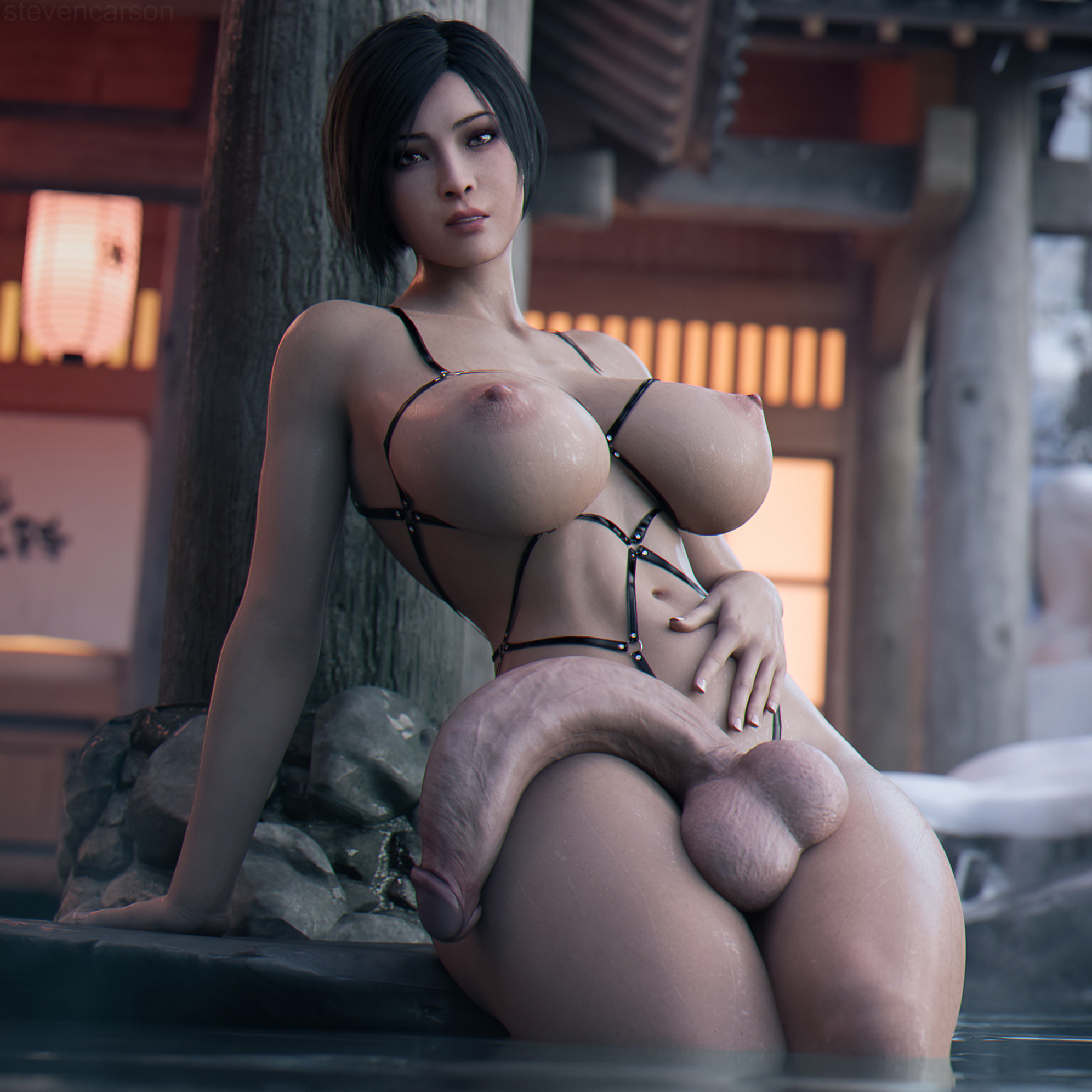 1futa, 3d, ada wong, ada wong (adriana), balls, big balls, big breasts, big cock, big dick, big penis, breasts, casual exposure, casual nudity, foreskin, fully retracted foreskin, futa only, futanari, half-erect, huge cock, intersex, mostly nude, nude, nude futa, penis, resident evil, resident evil 2, resident evil 2 remake, resident evil 4, resident evil 4 remake, retracted foreskin, solo, stevencarson, uncircumcised, uncut