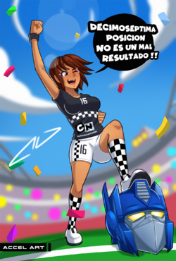 4chan accelart celebration mexico-chan_(accelart) optimus_prime soccer_uniform winner