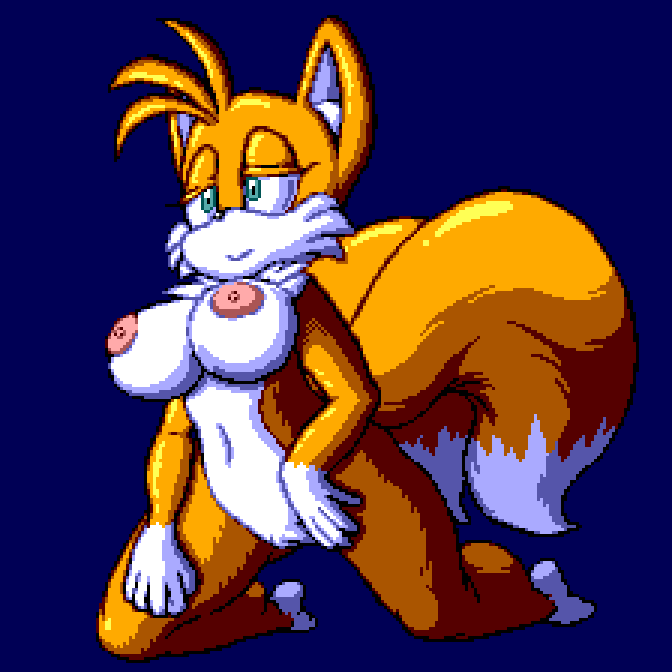 2016 2022 anthro argento ass big_breasts breasts canid canine digital_media_(artwork) female female_only flygon_(artist) fur genitals hair half-closed_eyes mammal mtf_crossgender narrowed_eyes nipples nude open_mouth pixel_(artwork) pose pussy rule_63 sega solo sonic_(series) sonic_the_hedgehog_(series) tails tailsko