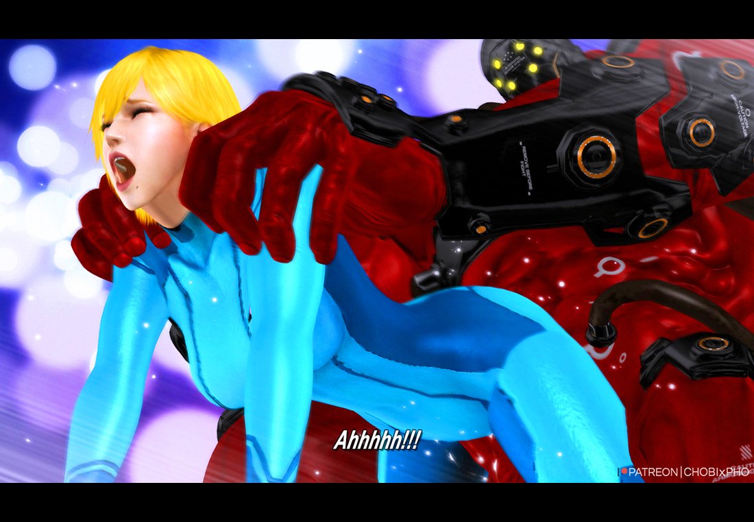 1girls 3d chobixpho gigas_(tekken) metroid metroid_other_m samus_aran tekken tekken_7