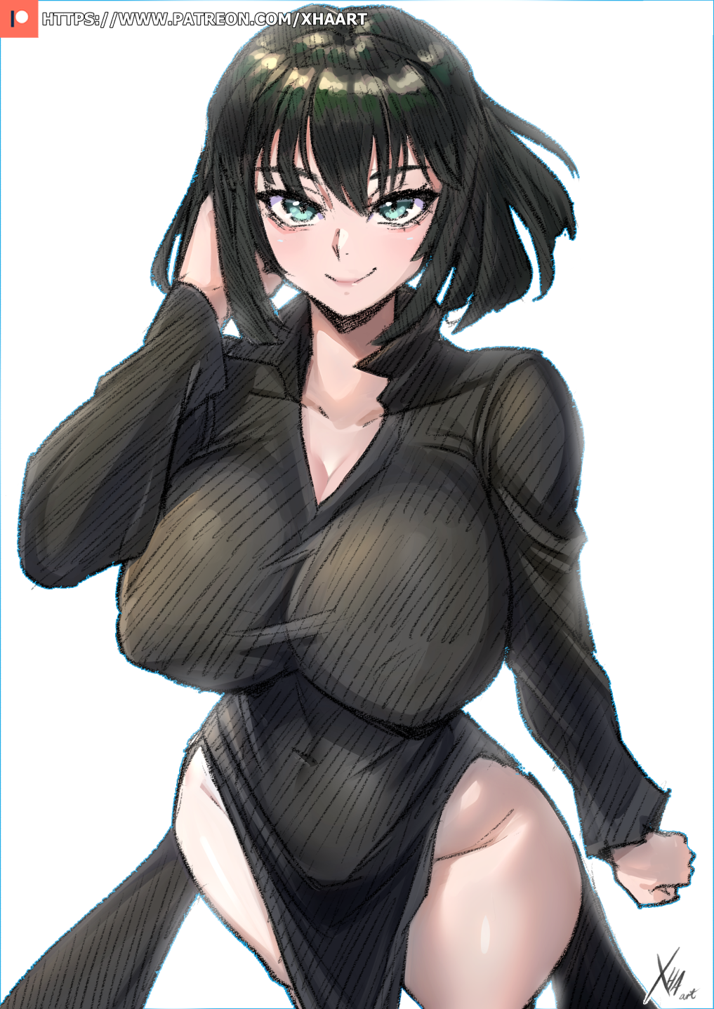 female female_only fubuki_(one-punch_man) one-punch_man outfit_swap xhaart