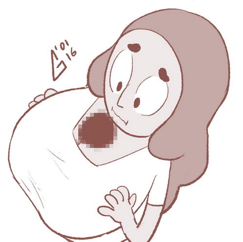 big breasts, breasts, cartoon network, connie maheswaran, female, garabatoz, greyscale, huge breasts, monochrome, paizuri, steven universe, straight hair