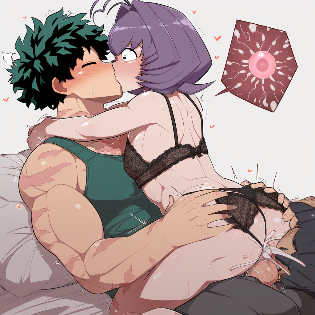 ...cum cum_in_pussy cum_inside dreson female impregnation izuku_midoriya ki...