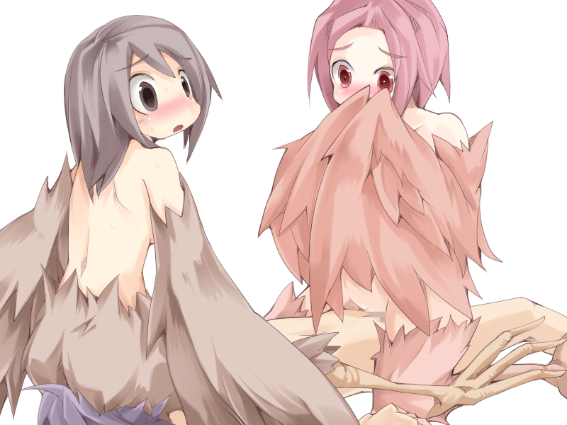 1boy 2girls bird_legs blush bmp-to-png_conversion brown_eyes brown_feathers brown_hair brown_wings censored completely_nude cowgirl_position feathered_wings feathers harpy long_hair luka_(mon-musu_quest!) mon-musu_quest! monster_girl mosaic_censoring multiple_girls non-web_source nude open_mouth pii_(mon-musu_quest!) pina_(mon-musu_quest!) pink_hair purple_hair red_eyes red_feathers red_wings reverse_spitroast sex sitting_on_face straddling straight transparent_background winged_arms wings