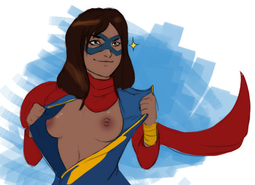 1girls, breasts, breasts exposed, breasts out, female, female focus, female only, flashing, human, kamala khan, marvel, marvel comics, ms. marvel, naavs, small breasts, solo, tagme, tan, tan skin, tan-skinned female