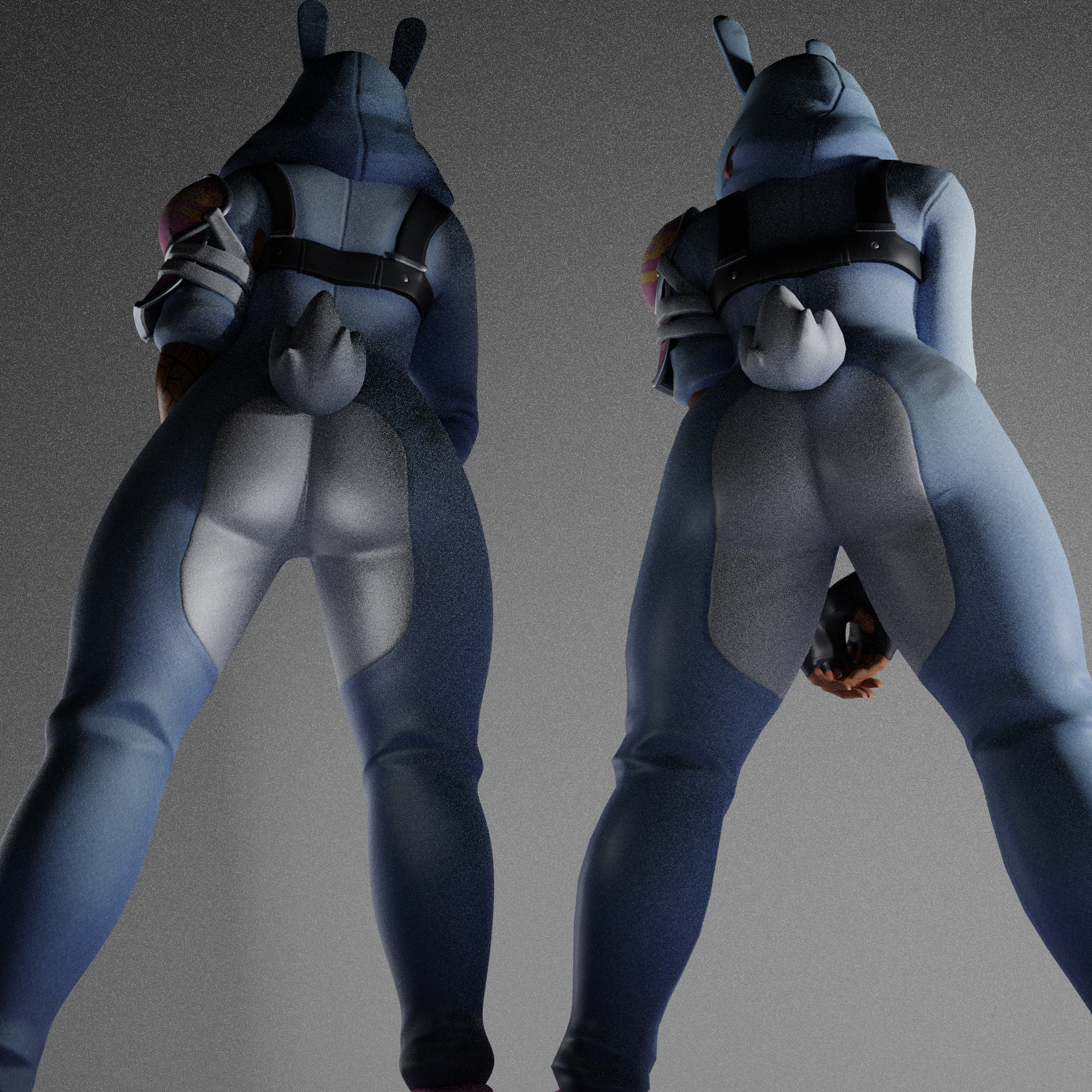 ass, back view, big ass, bubble ass, bubble butt, bunny ears, bunny tail, bunnysuit, clothed, clothing, fortnite, fortnite: save the world, miss bunny penny (fortnite), penny (fortnite)