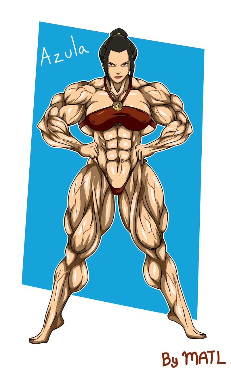 1girls abs artist_name avatar_legends avatar_the_last_airbender azula biceps breasts extreme_muscles female fire_nation matl muscles muscular muscular_arms muscular_female muscular_legs muscular_thighs pecs