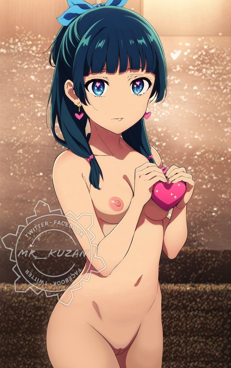 ai_generated blue_eyes green_hair kusuriya_no_hitorigoto looking_at_viewer maomao_(kusuriya_no_hitorigoto) medium_breasts nekom14 nipples pussy