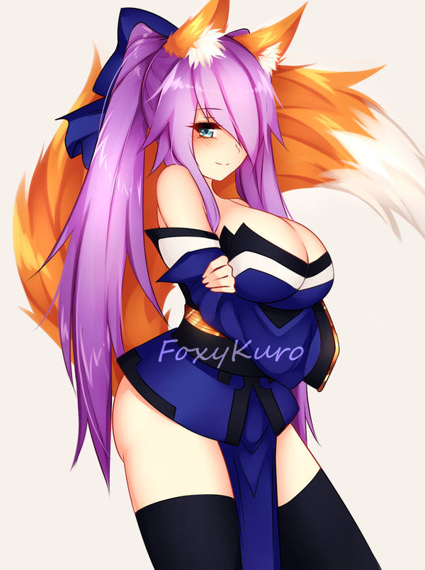 1girls big_breast big_breasts blue_eyes dirtykuro fate/grand_order fate_(series) female female_only fox fox_ear fox_ears fox_girl fox_tail foxgirl foxykuro hair_covering_eye hair_covering_one_eye hair_over_eye hair_over_one_eye huge_breast huge_breasts kuro_(foxykuro) large_breast large_breasts long_hair_female long_purple_hair purple_hair purple_hair_female tamamo_no_mae_(fate)