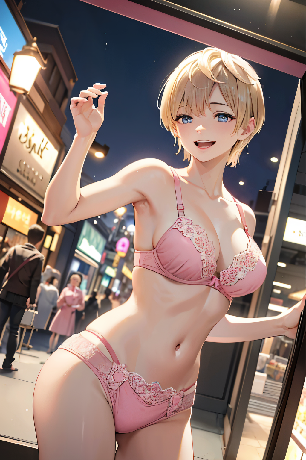 ai_generated bra izumo_tenka lingerie mato_seihei_no_slave panties short_hair