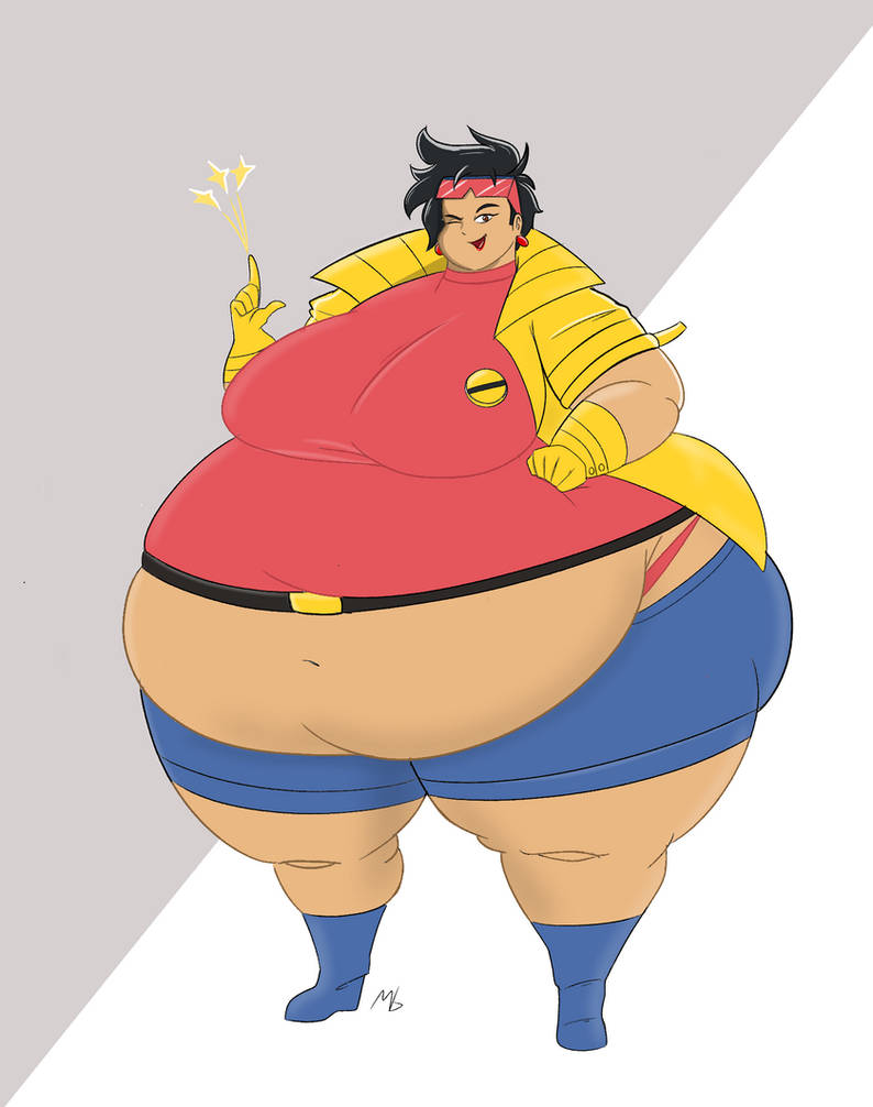 bbw eyewear_on_head female jubilation_lee jubilee marvel marvel_comics morbidly_obese munbo obese overweight_female tagme x-men