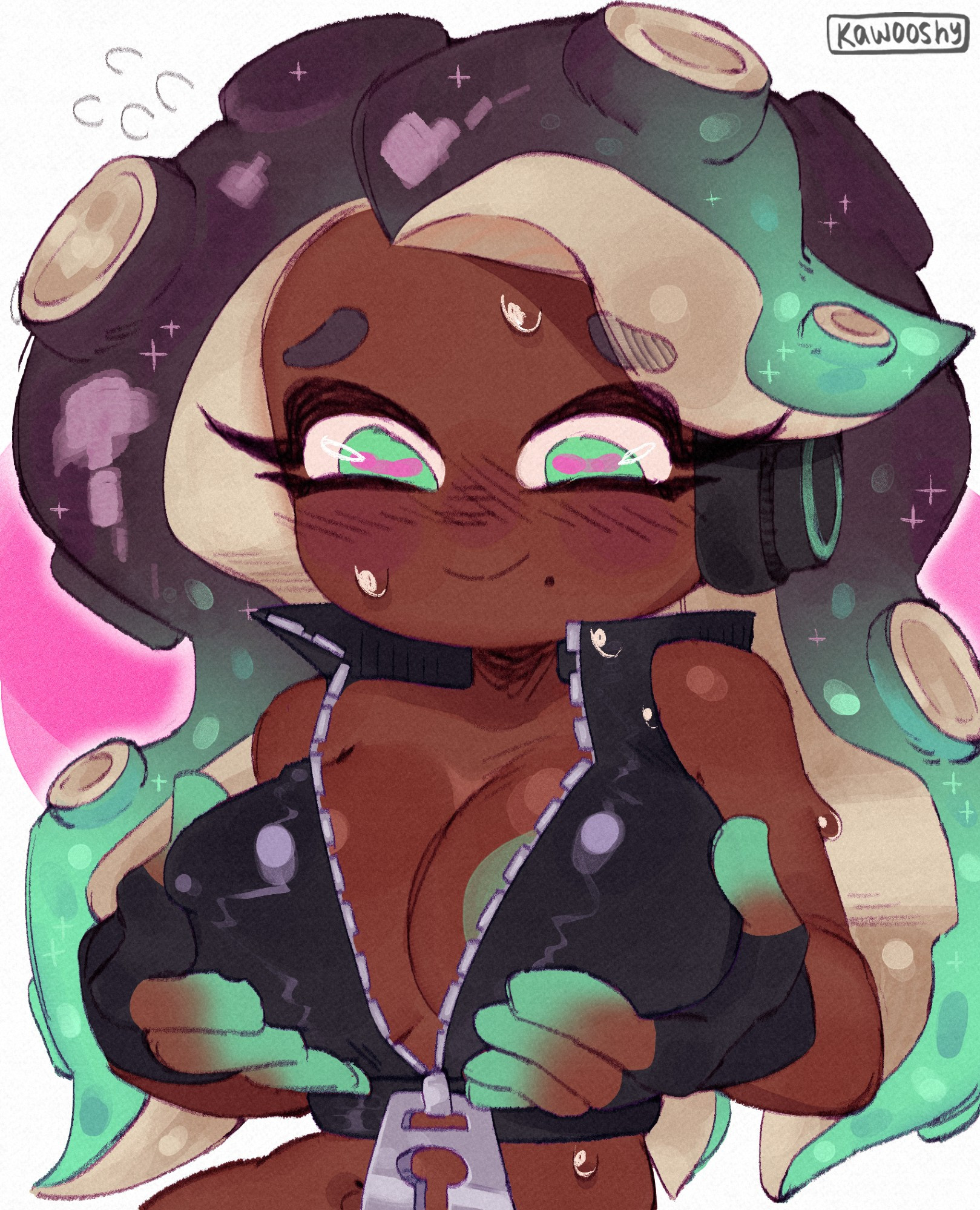 1girls, female, kawooshy, marina (splatoon), splatoon, tagme