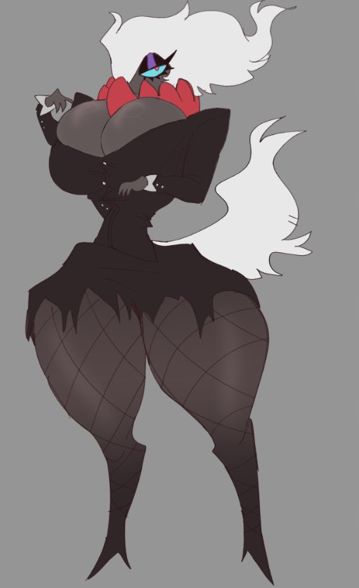 1girls, darkrai, female, kittrumi, legendary pokemon, mythical pokemon, pokemon, pokemon (species), tagme, thick thighs, wide hips
