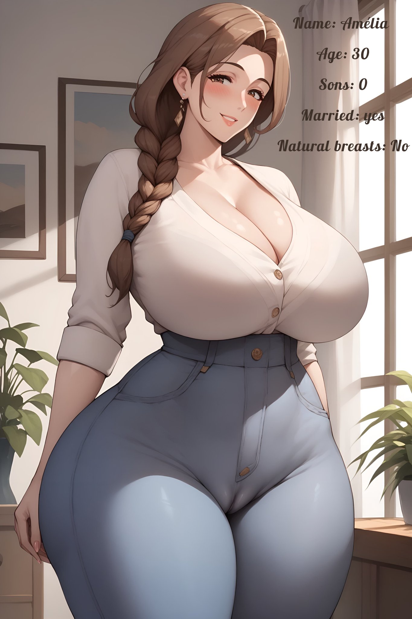 ai generated, amelia (onlyaimommys), character age, character name, character profile, character request, character sheet, female, milf, onlyaimommys, tagme, tagme (character), twitter link