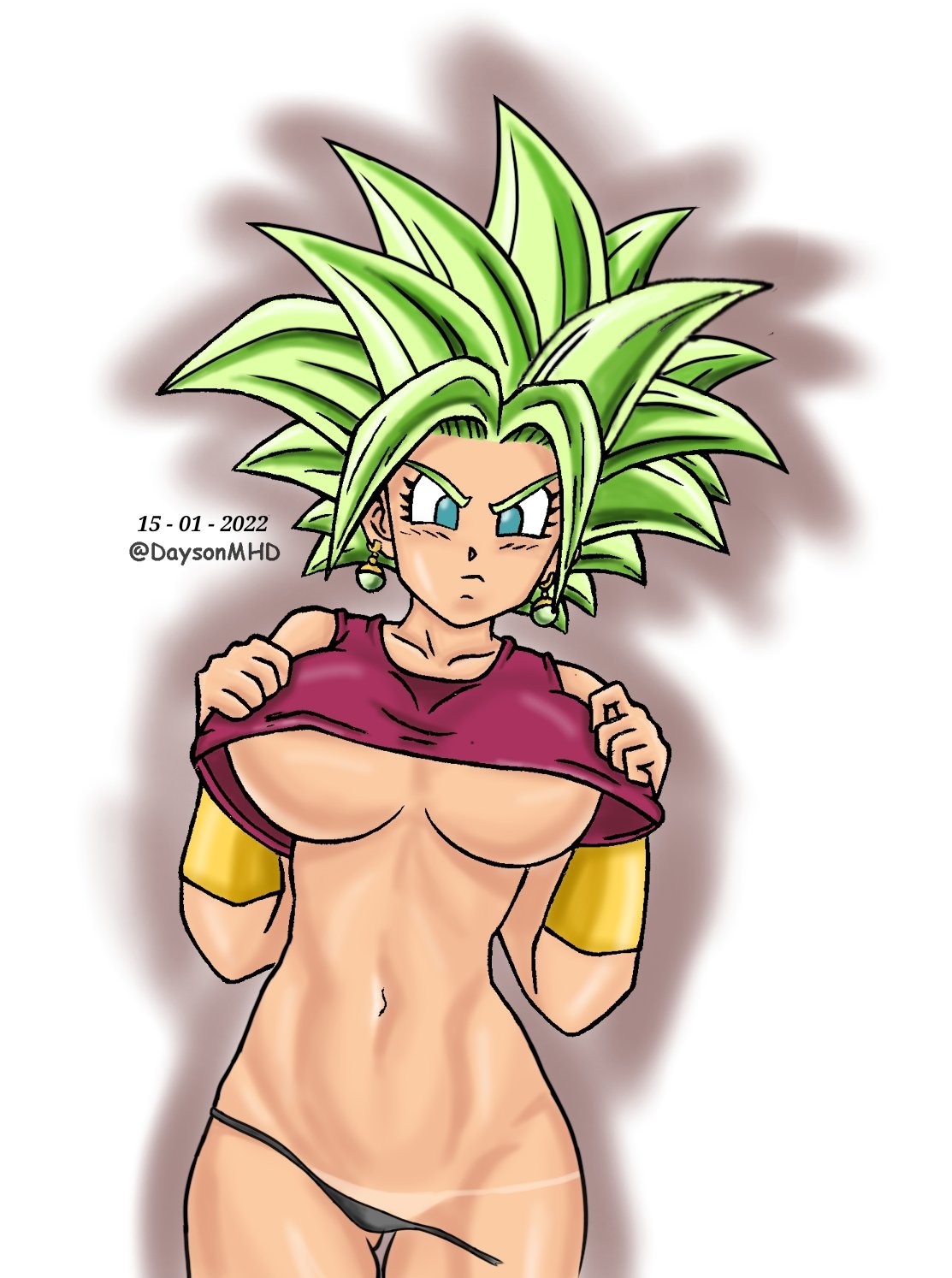 1girls daysonmhd dragon_ball dragon_ball_super dragon_ball_z female kefla solo solo_female tagme