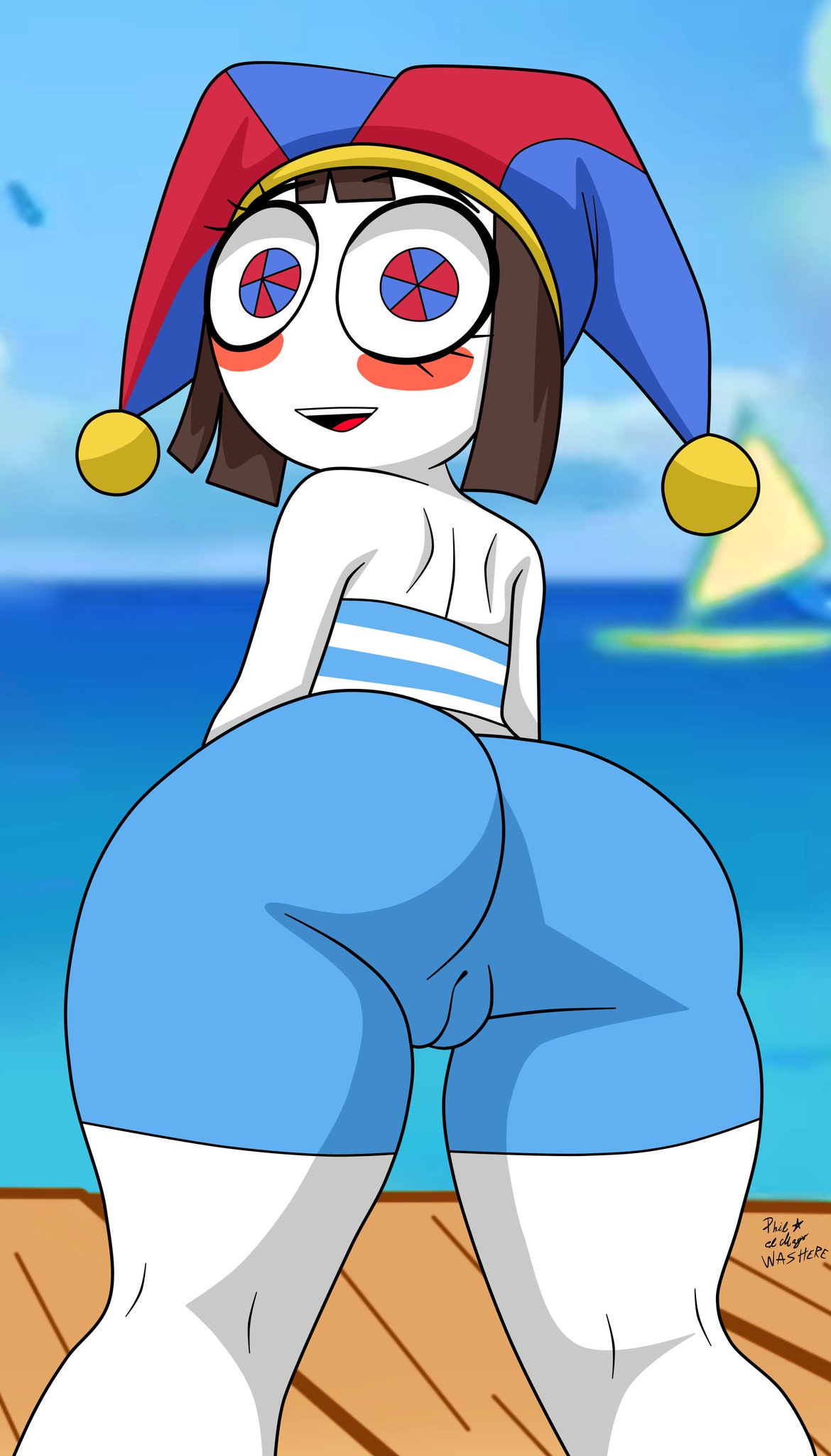 Pomni (Beach Outfit) Rule 34 Image