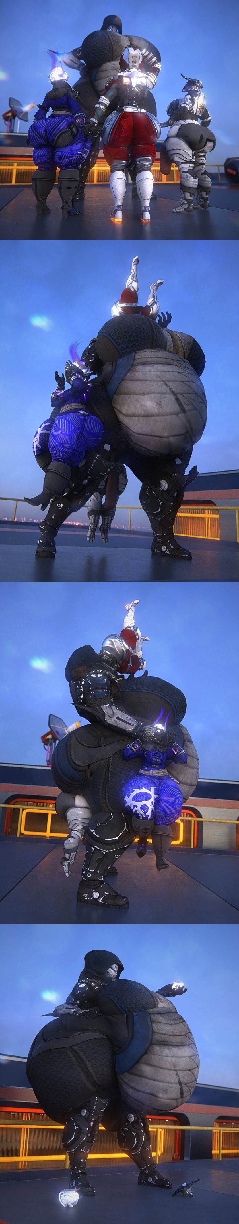 3d, anal vore, ass, bbw, big ass, big breasts, breasts, bubble ass, bubble butt, cleavage, destiny (game), destiny 2, elsie bray, exo, exo stranger, female, giantess, guardian (destiny), huge ass, huge breasts, hunter (destiny), overweight, qzk forte, tagme, thick thighs, titan (destiny), vore, warlock (destiny), weight gain, wide hips