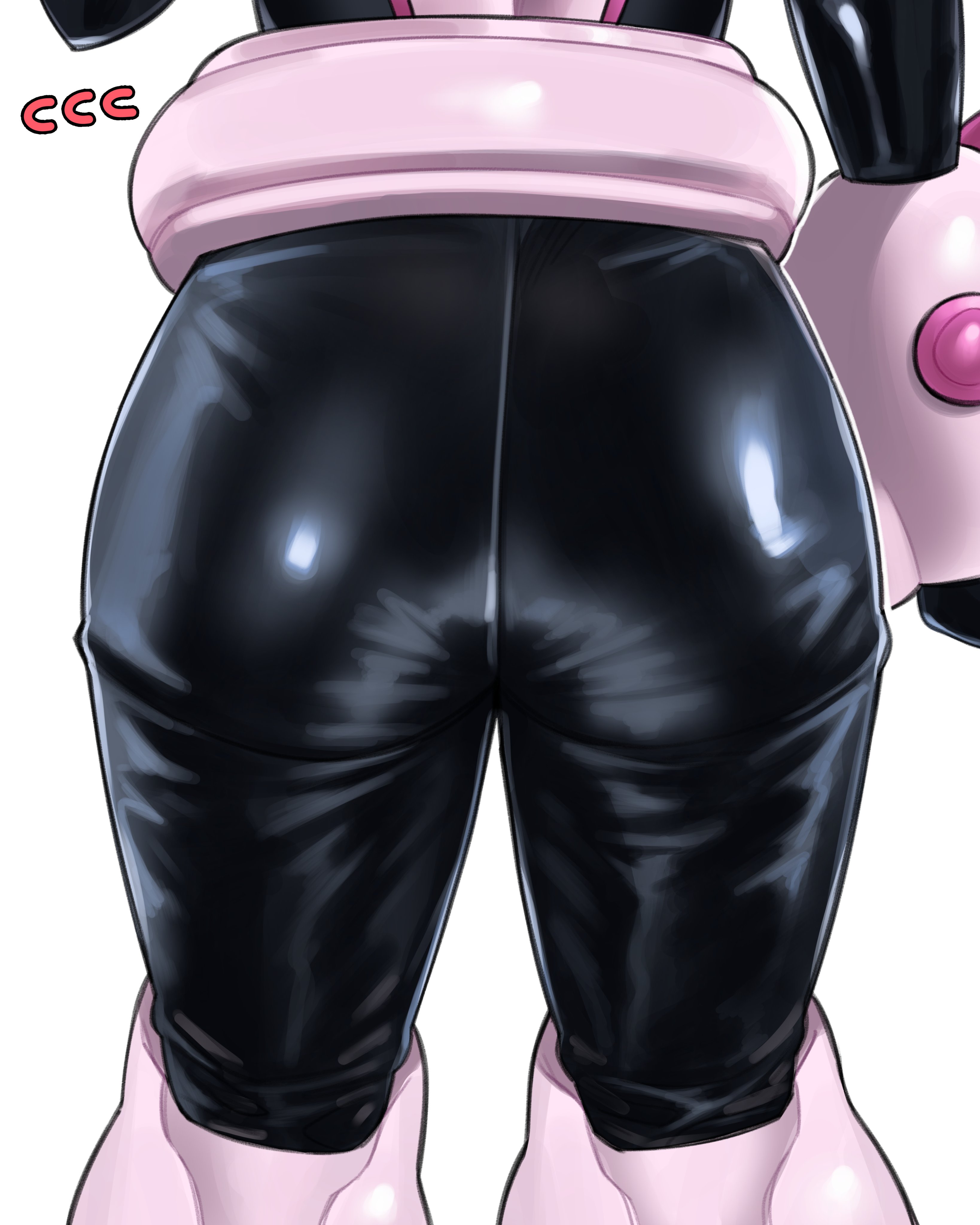 1girls, ass, ass focus, bodysuit, clothed, female, my hero academia, ochako uraraka, voidloop