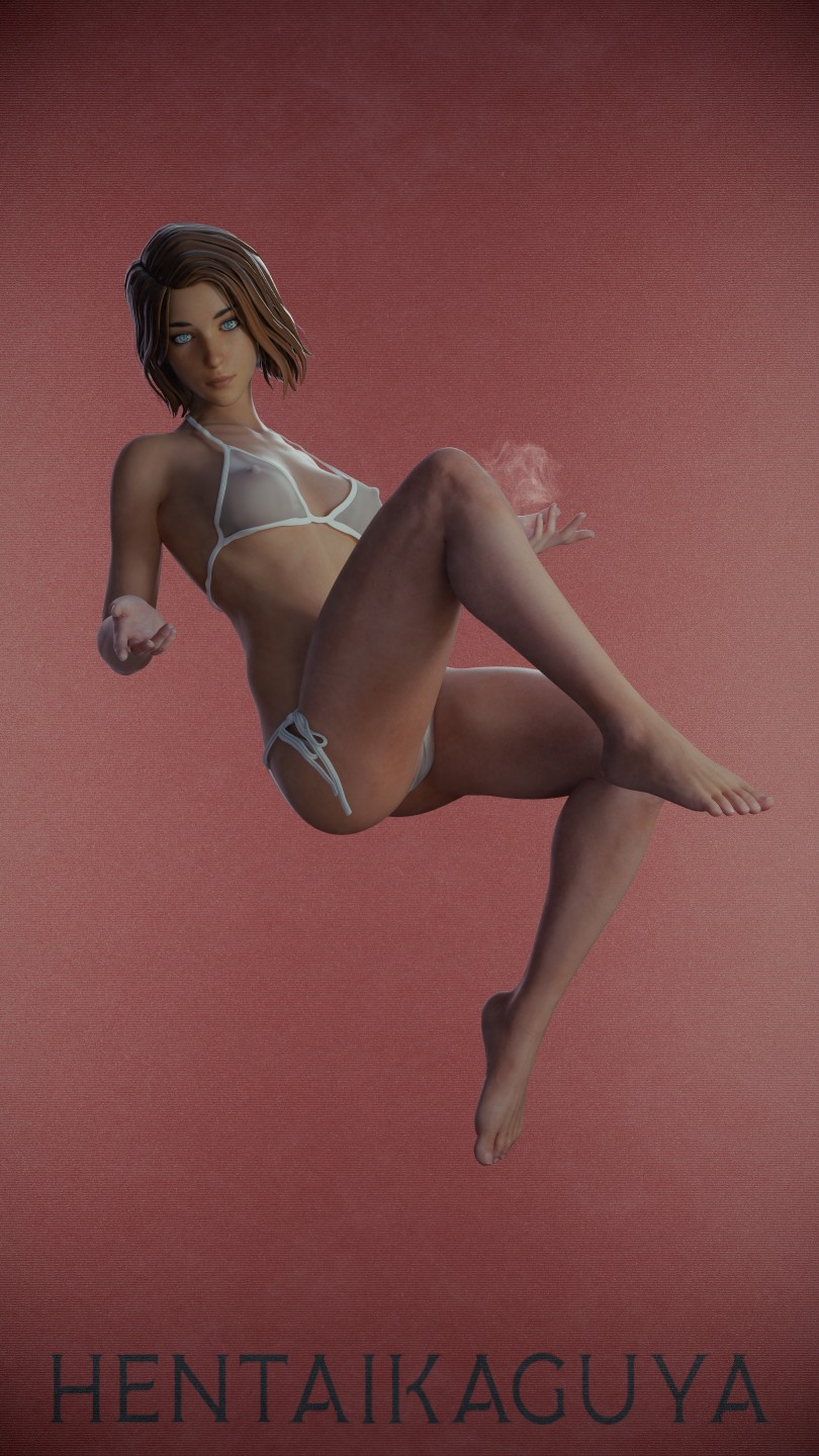 1girls, 2025, 3d, areolae, areolae visible through clothing, bikini, bikini bottom, bikini only, bikini top, breasts, cameltoe, feet, female, female only, full body, hentaikaguya, image set, life is strange, life is strange: double exposure, max caulfield, max caulfield (double exposure), maxine caulfield, medium breasts, medium hair, nipples, nipples visible through clothing, simple background, solo, tagme, translucent, translucent bikini
