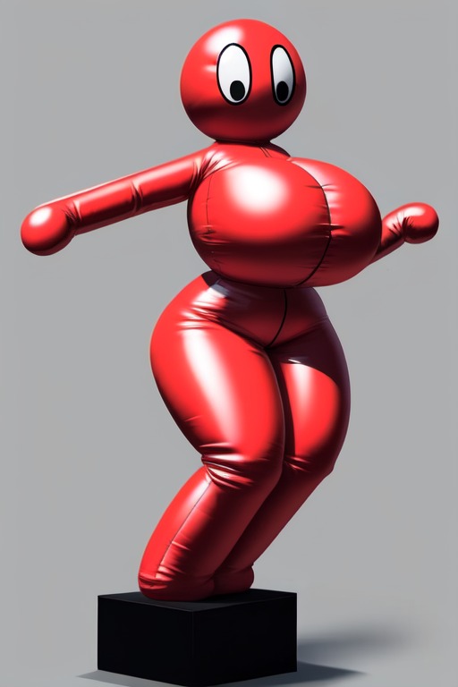 1girls ai_generated big_breasts black_eyes breasts featureless_breasts featureless_crotch female female_only hips huge_breasts humanoid ilya_efimov inflatable large_breasts mouthless no_mouth no_nipples no_pussy red_body red_skin solo solo_female stable_diffusion standing thick thick_thighs thighs wide_hips