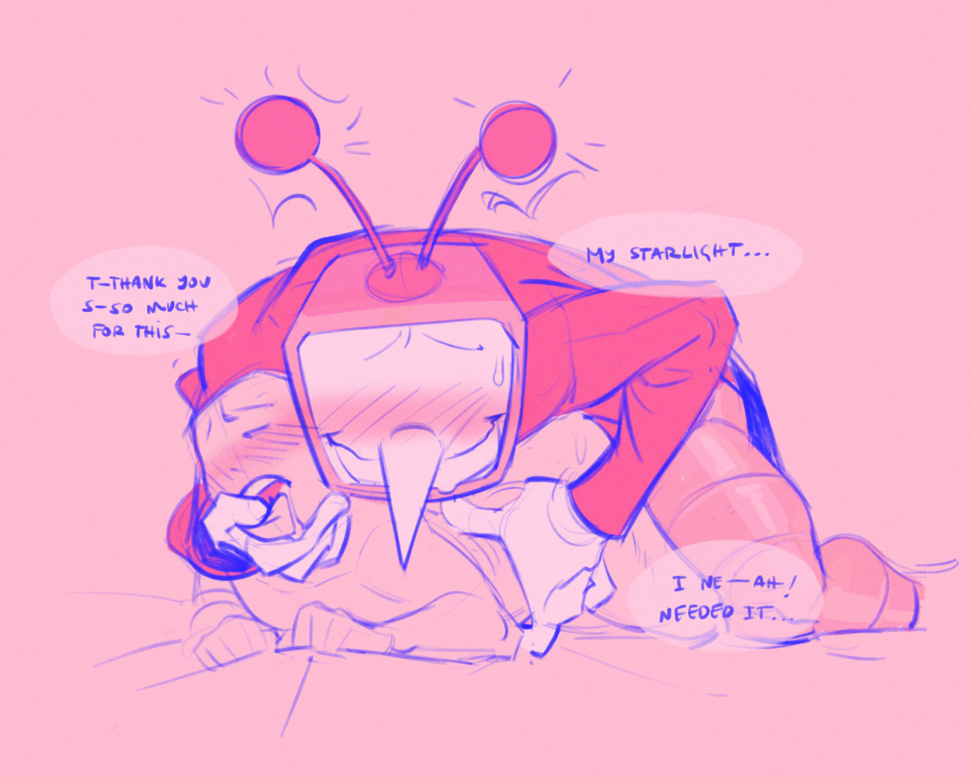 2026, ambiguous gender, anonymous character, blush, deltarune, male, penetration, sex, tenna (deltarune), tv head