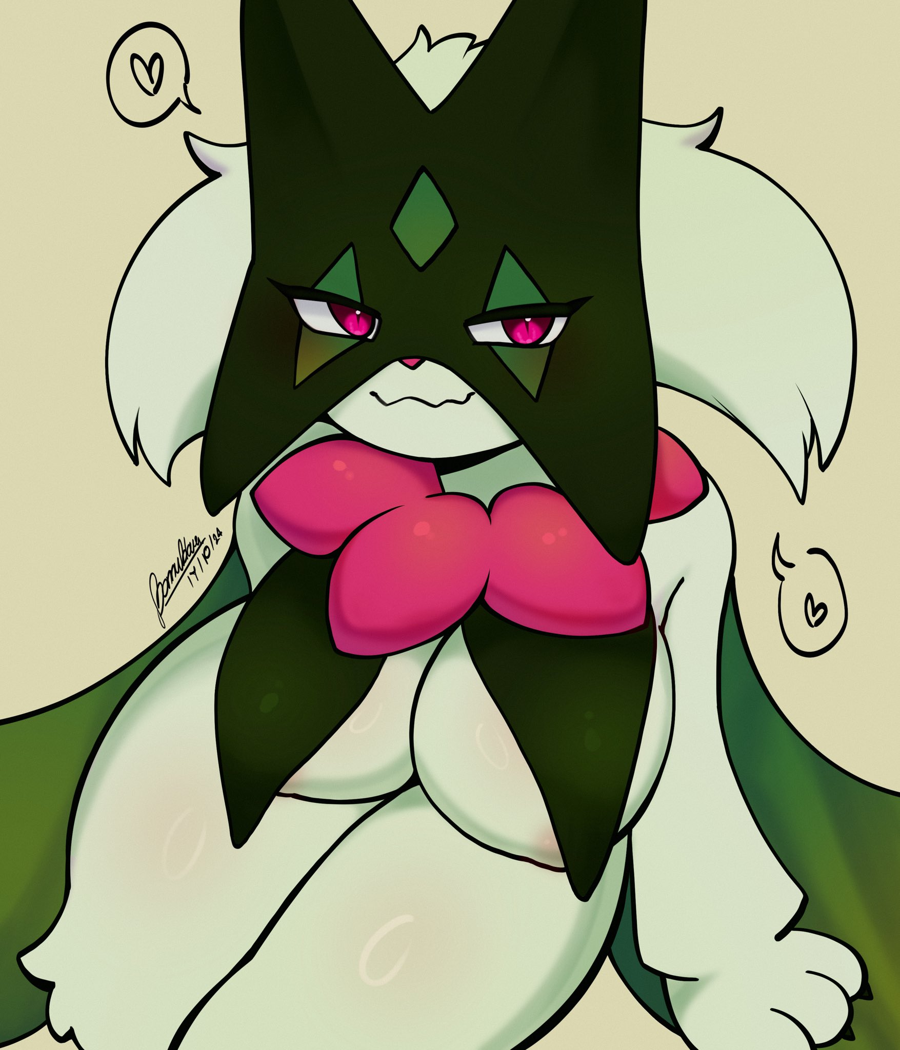 1girls, 2024, anthro, bonniblair, breasts, female, female only, furry, furry female, furry only, game freak, meowscarada, nintendo, pokemon, pokemon (species), tagme