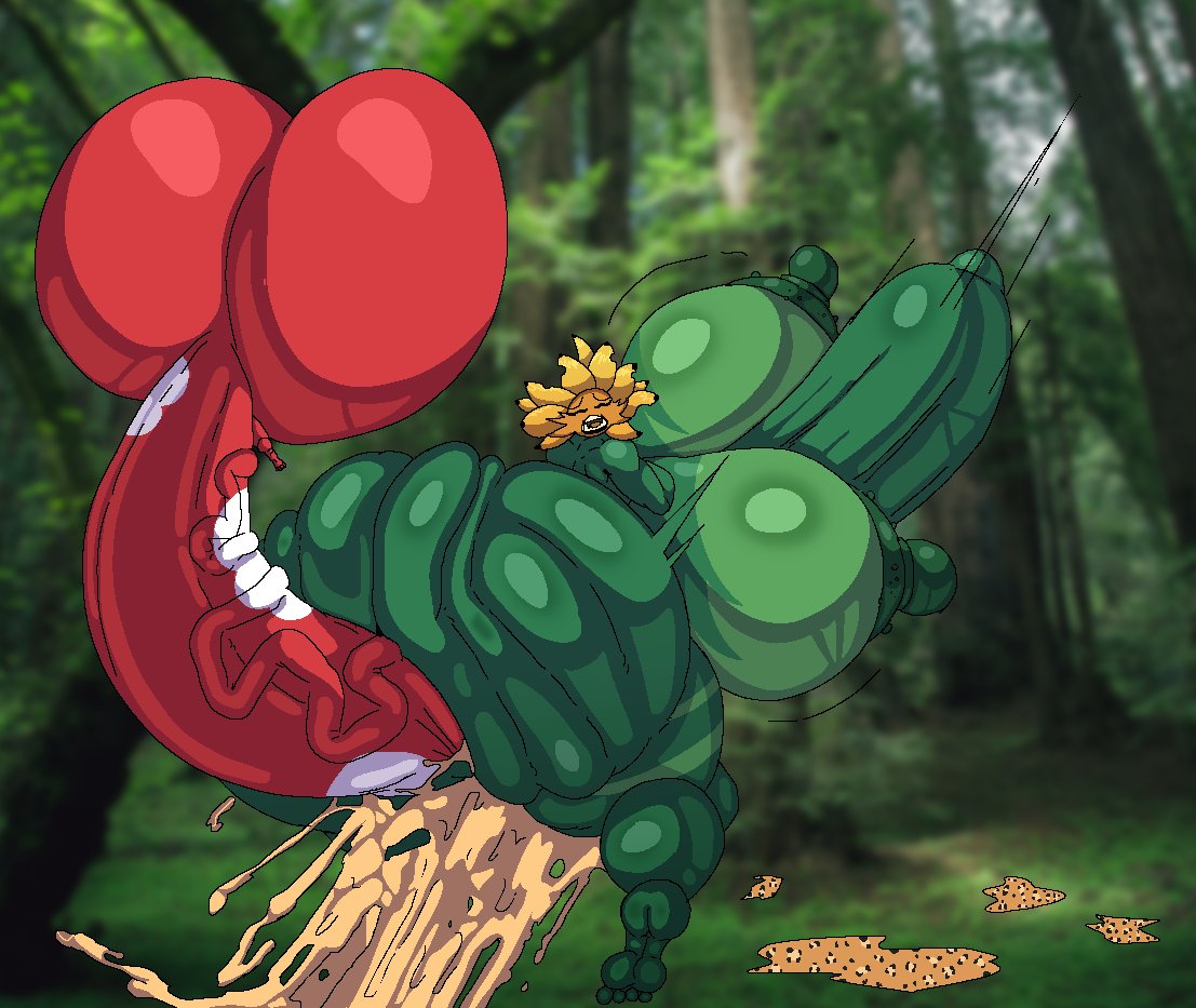 big_ass big_balls big_breasts big_penis bigger_female cum cum_in_pussy cum_inside erect_nipples hazbin_hotel komi_edits oc penis plants_vs_zombies prehistoric_species primal_sunflower_(pvz) pvz_2 sunflower_(pvz) tiny_male varix_(edit)