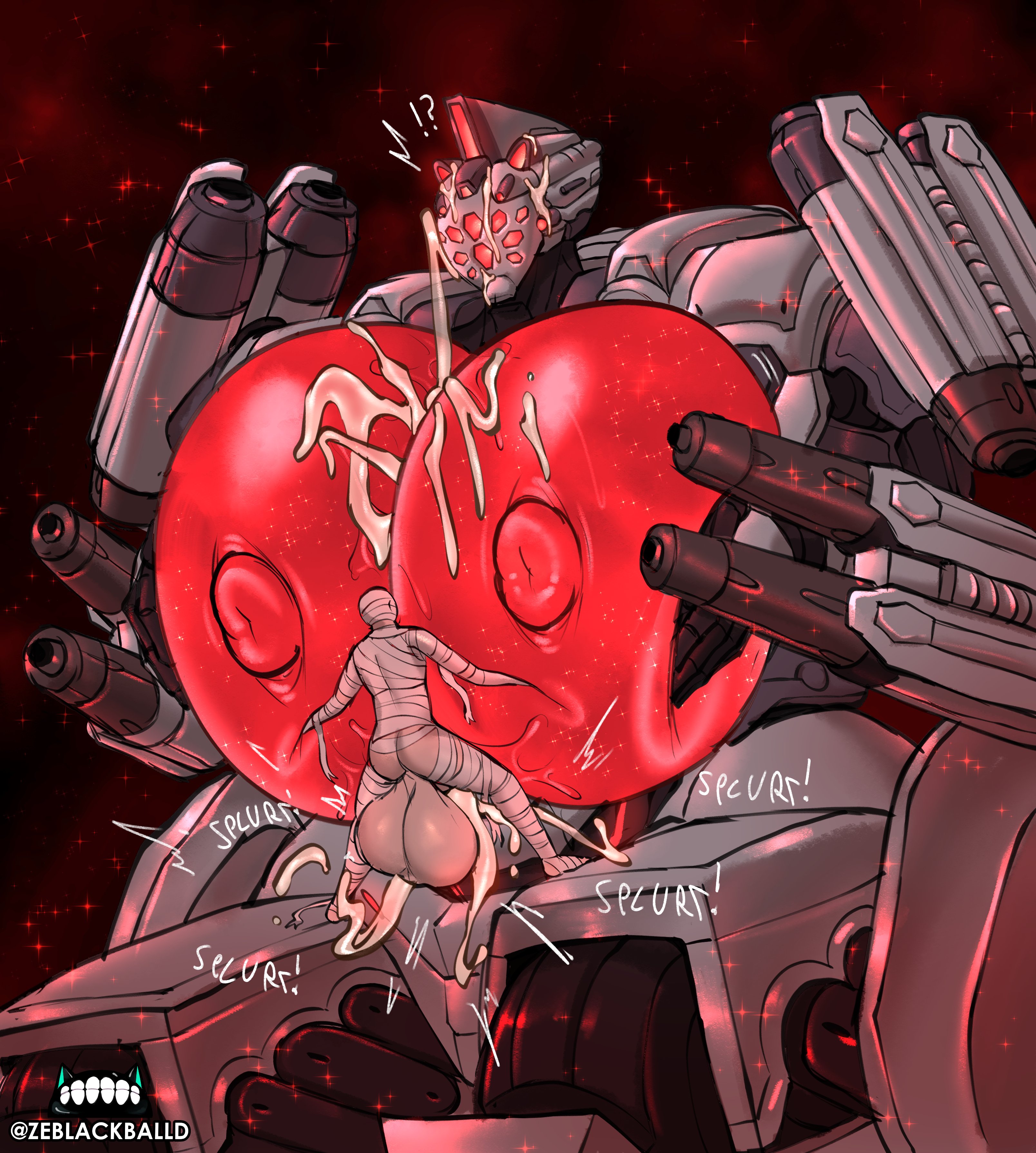 621 (armored core 6), armored core, armored core 6, ayre (armored core 6), balls, big breasts, breasts, breasts out, female, giant breasts, giantess, hyper, hyper balls, hyper breasts, hyper penis, large breasts, larger male, male, male/female, mating press, mecha, mecha focus, mecha girl, mechanical, mind break, penis, robot, robot girl, small but hung, small dom big sub, smaller male, x-ray view, ze blackball.d, zeblackballd (artist)