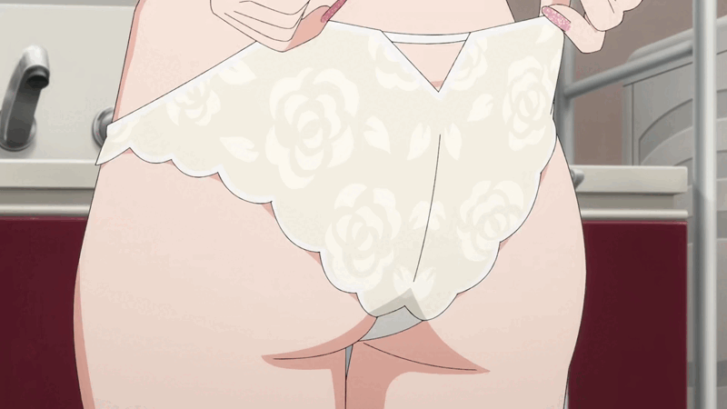 animated, anime, ass, kitagawa marin, looping animation